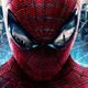 Spider-Man stares at the camera, the New York skyline reflected in one of the eyes of his mask.